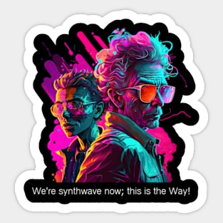 It's Synthwave! v2 Sticker